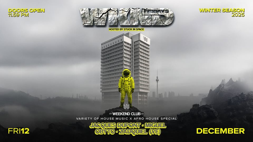 WKND HOSTED BY STUCK IN SPACE - AFRO HOUSE SPECIAL