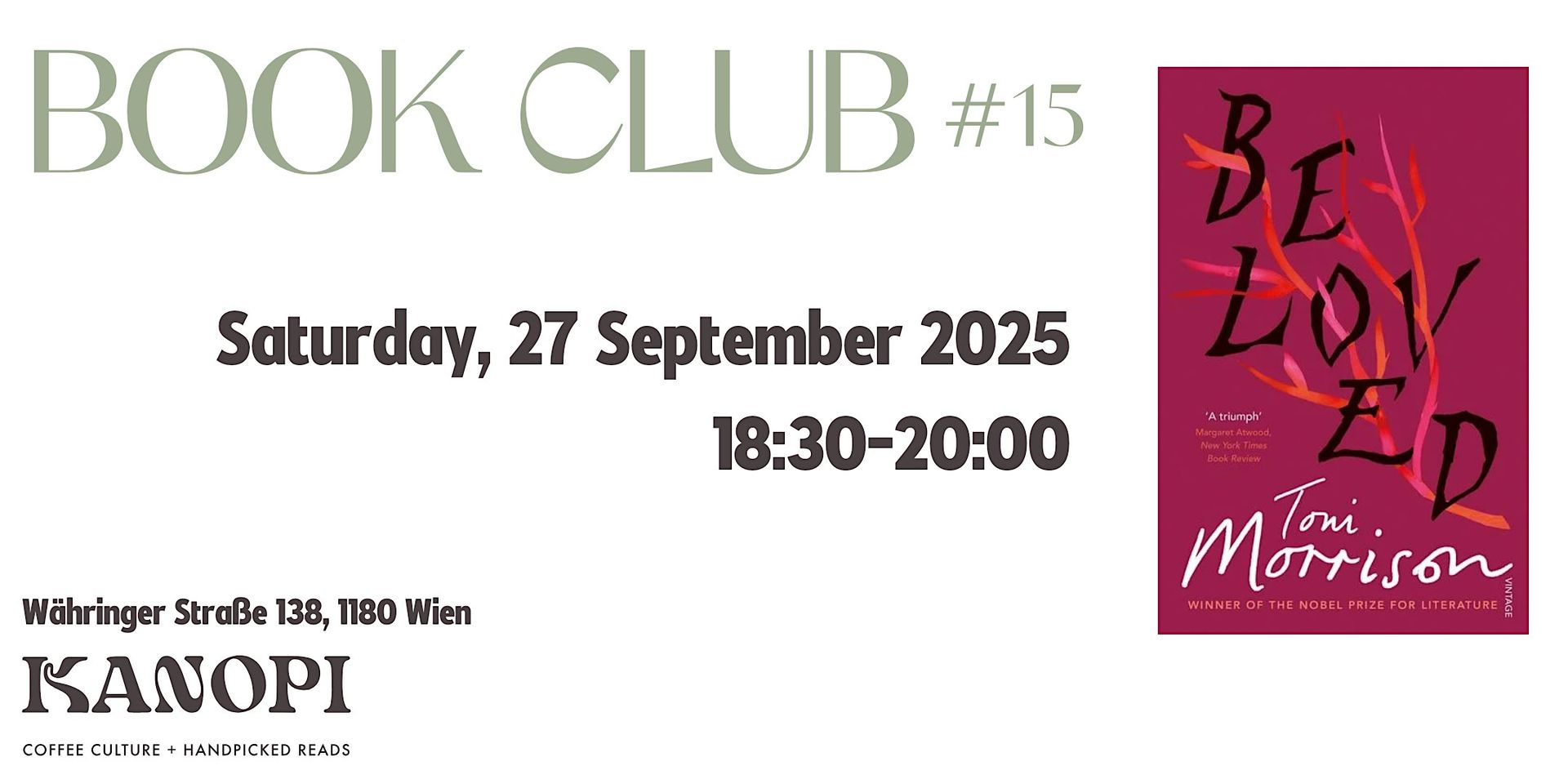 Book Club 15: Beloved by Toni Morrison