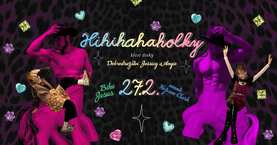 HIHIHAHAHOLKY (křest alba) + 𝓂𝓂𝓃𝓀 + Hopsen Clark + meldaboi b2b nevertouch