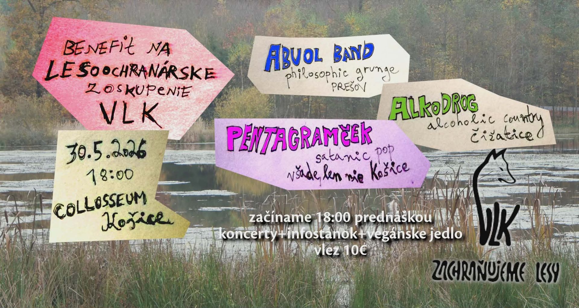 Benefit pre VLKa - ABUOL BAND, ALKODROG, PENTAGRAMČEK