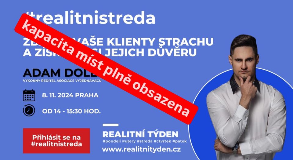 Přednáška: ZBAVTE VAŠE KLIENTY STRACHU A ZÍSKEJTE SI JEJICH DŮVĚRU