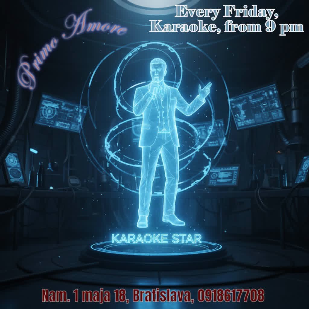 Karaoke night, every Friday, from 9 pm