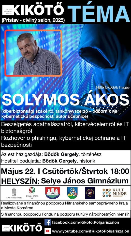 Beszélgetés adathalászatról és IT biztonságról Solymos Ákos kiberbiztonsági szakértővel