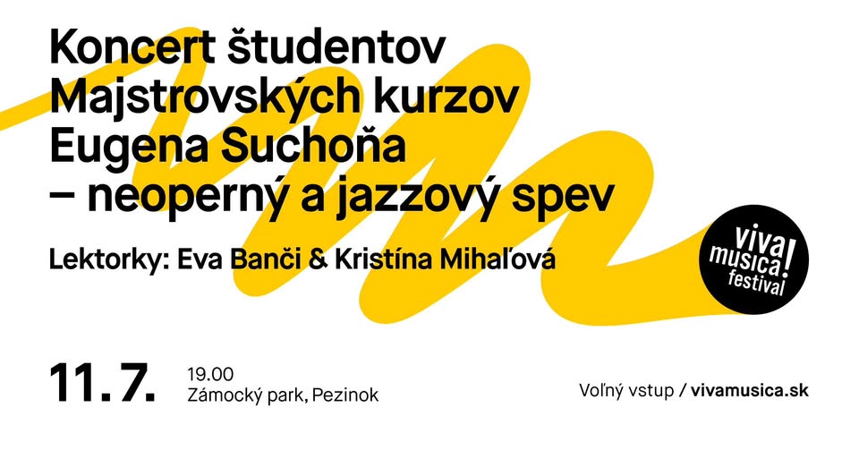 Viva Musica! –  Záverečný koncert Majstrovských kurzov Eugena Suchoňa
