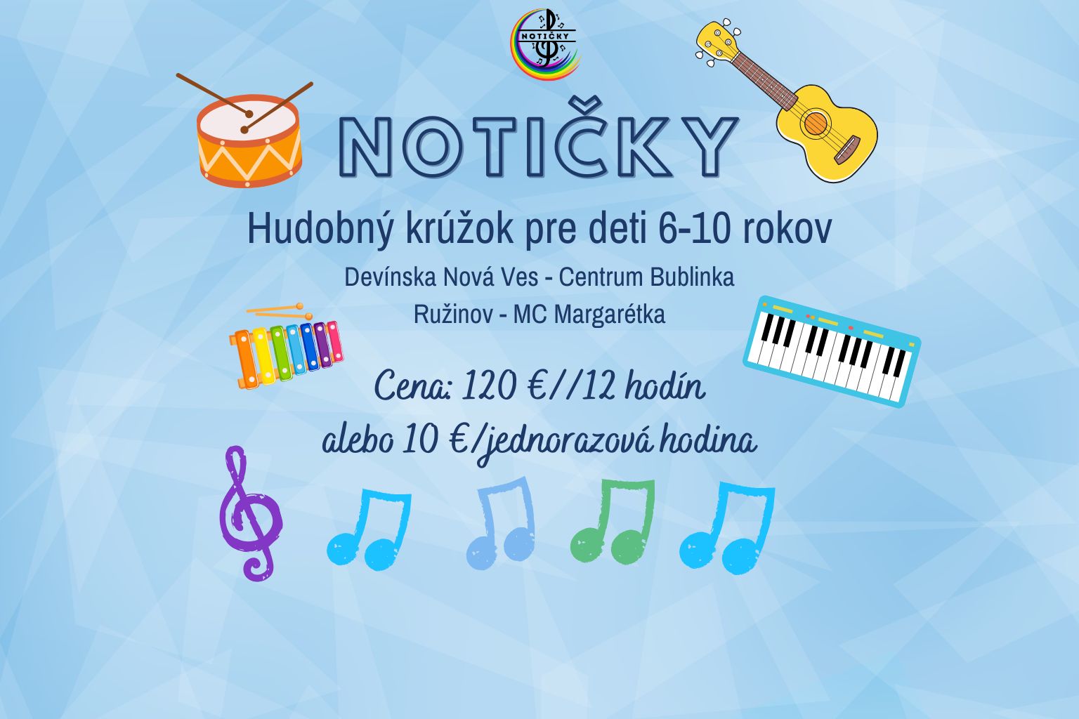 Hudobný krúžok Notičky (6-10 rokov)