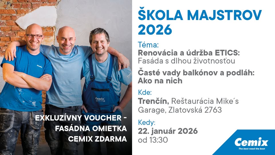 Škola majstrov 2026 - Trenčín