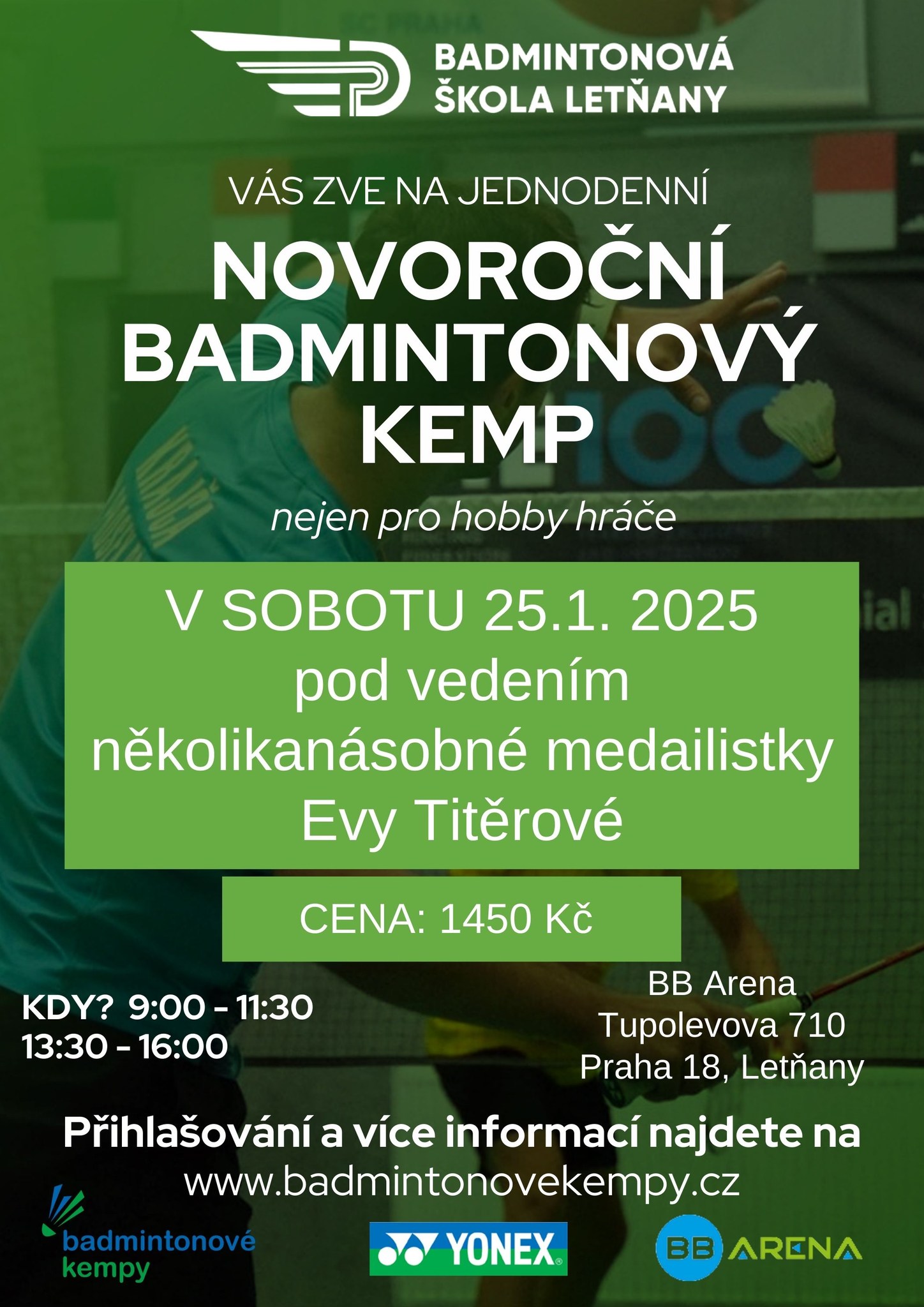 BADMINTONOVÝ KEMP s Evou Titěrovou