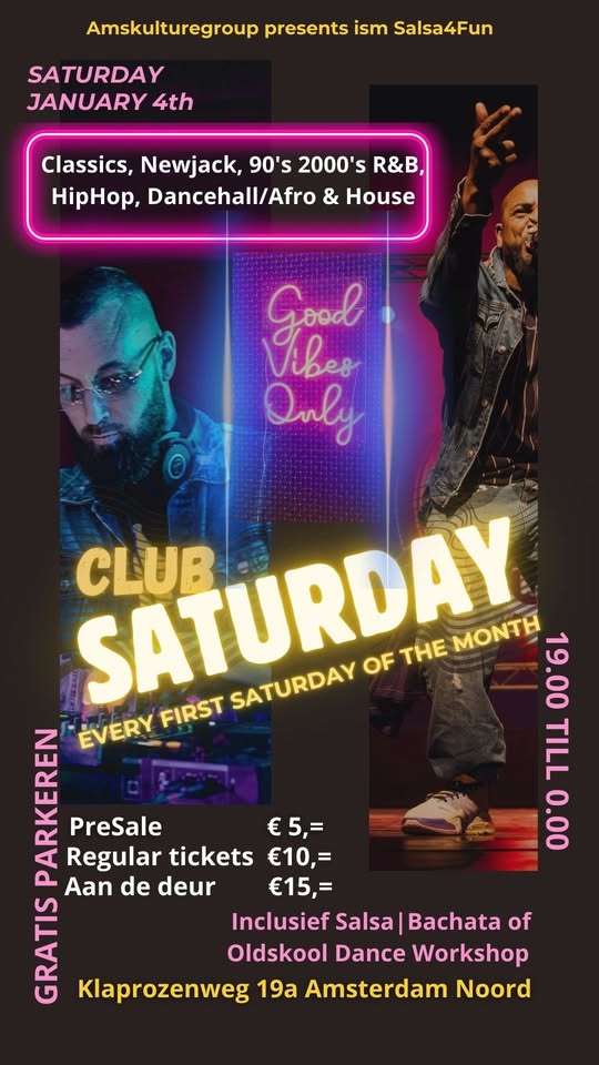 CLUB SATURDAY "the New Years Edition"