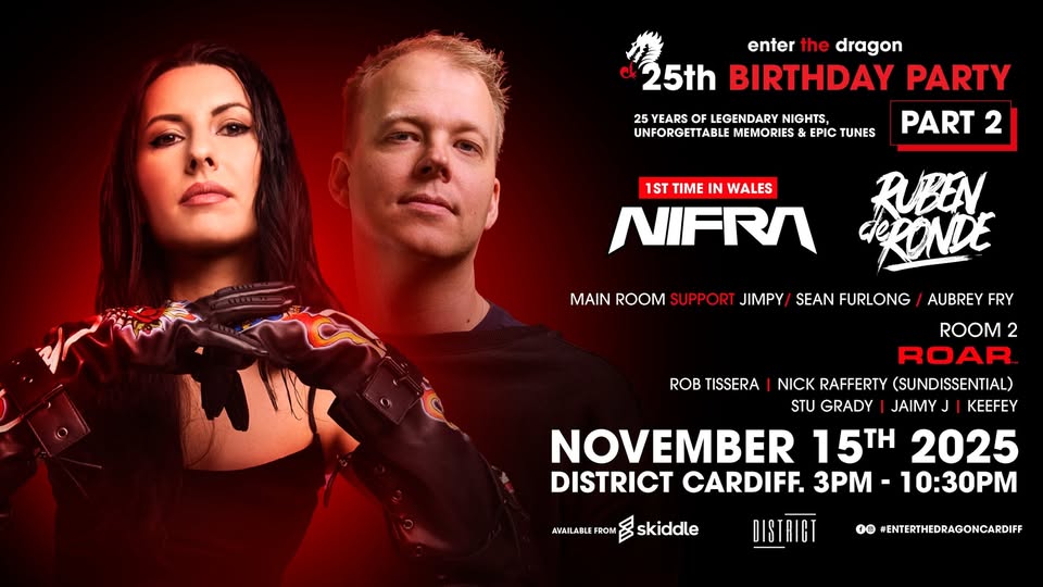Enter The Dragon - Presents NIFRA, Ruben De Ronde, Rob Tissera, Nick Rafferty, Jimpy + More