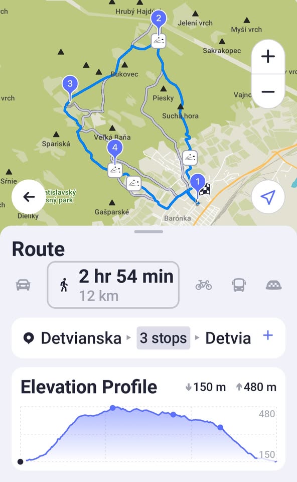 Saturday Hike (Detvianska -> Vypalenisko -> Mala Bana -> Detvianska ), 4 Hours+, 11:00 am ()