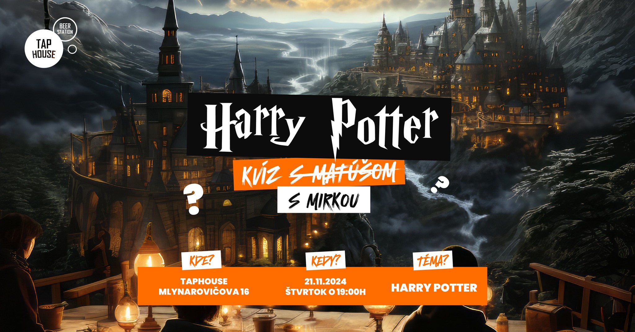 HARRY POTTER KVÍZ v TapHouse! 🧙‍♂️✨