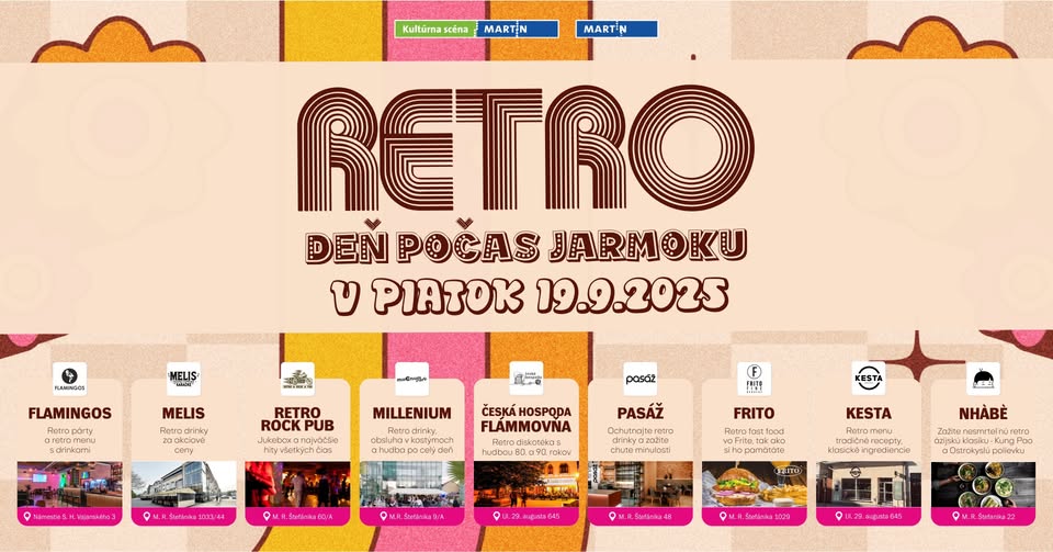 TRADIČNÝ MARTINSKÝ JARMOK 2025 - RETRO DEŇ 19.9.2025