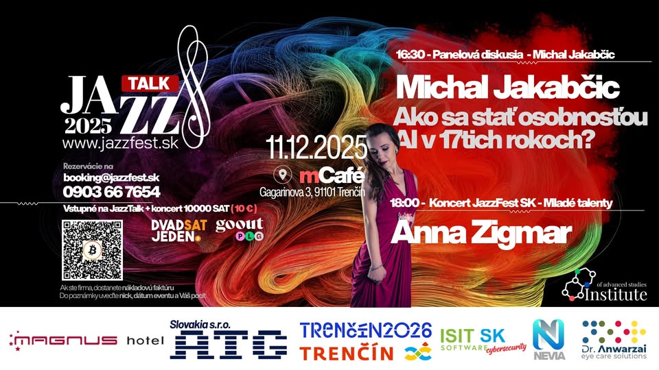 JazzTalk 2025 - Michal Jakabčic/Anna Zigmar - Ako byť AI osobnosťou roka v 17ich rokoch?
