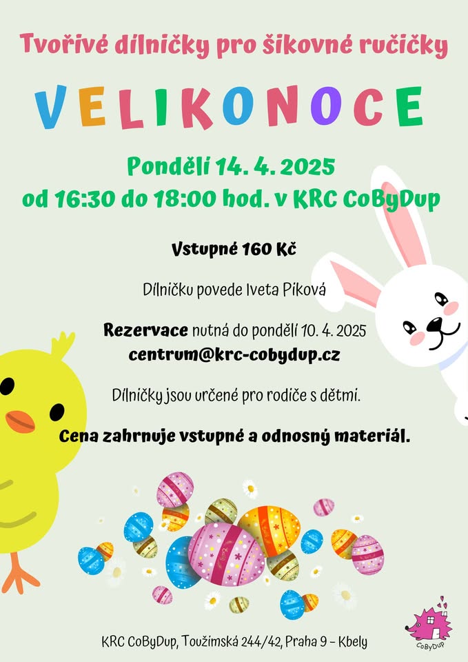Tvořivé dílničky pro šikovné ručičky - VELIKONOCE