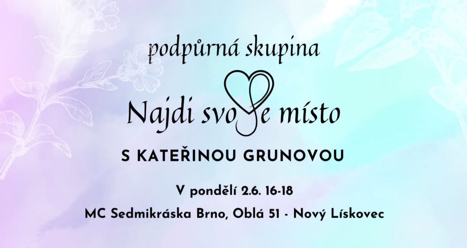 Najdi svoje místo - PODPŮRNÁ SKUPINA