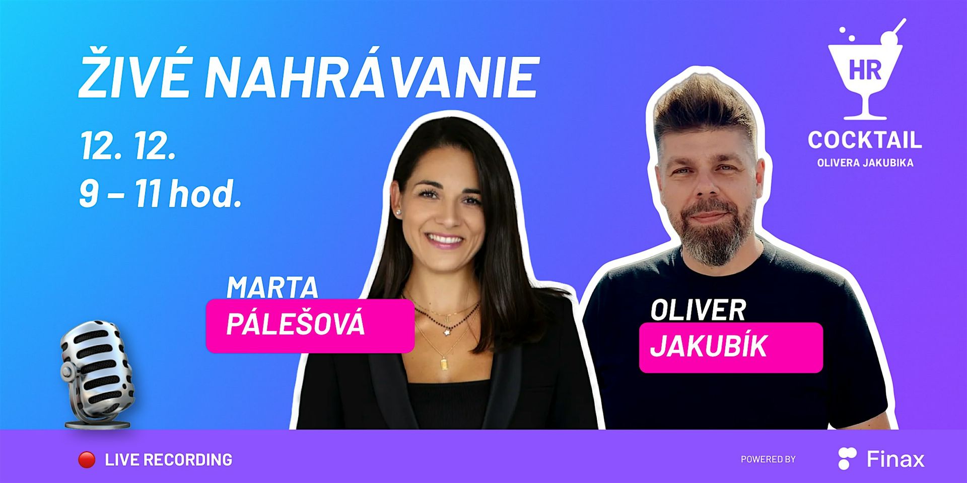 HR Cocktail #05 Marta Pálešová – Živé nahrávanie podcastu