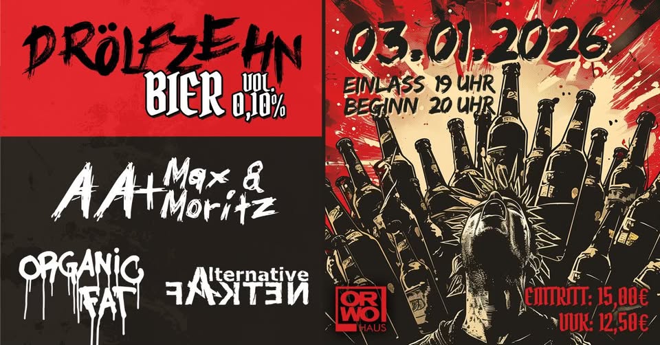 Drölfzehn Bier Vol. 0,10% a Tribiute to Schlachtrufe BRD
