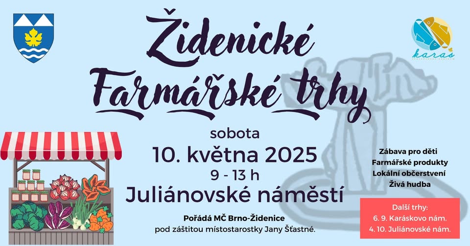 Farmářský trh Brno-Židenice - Juliánovské náměstí