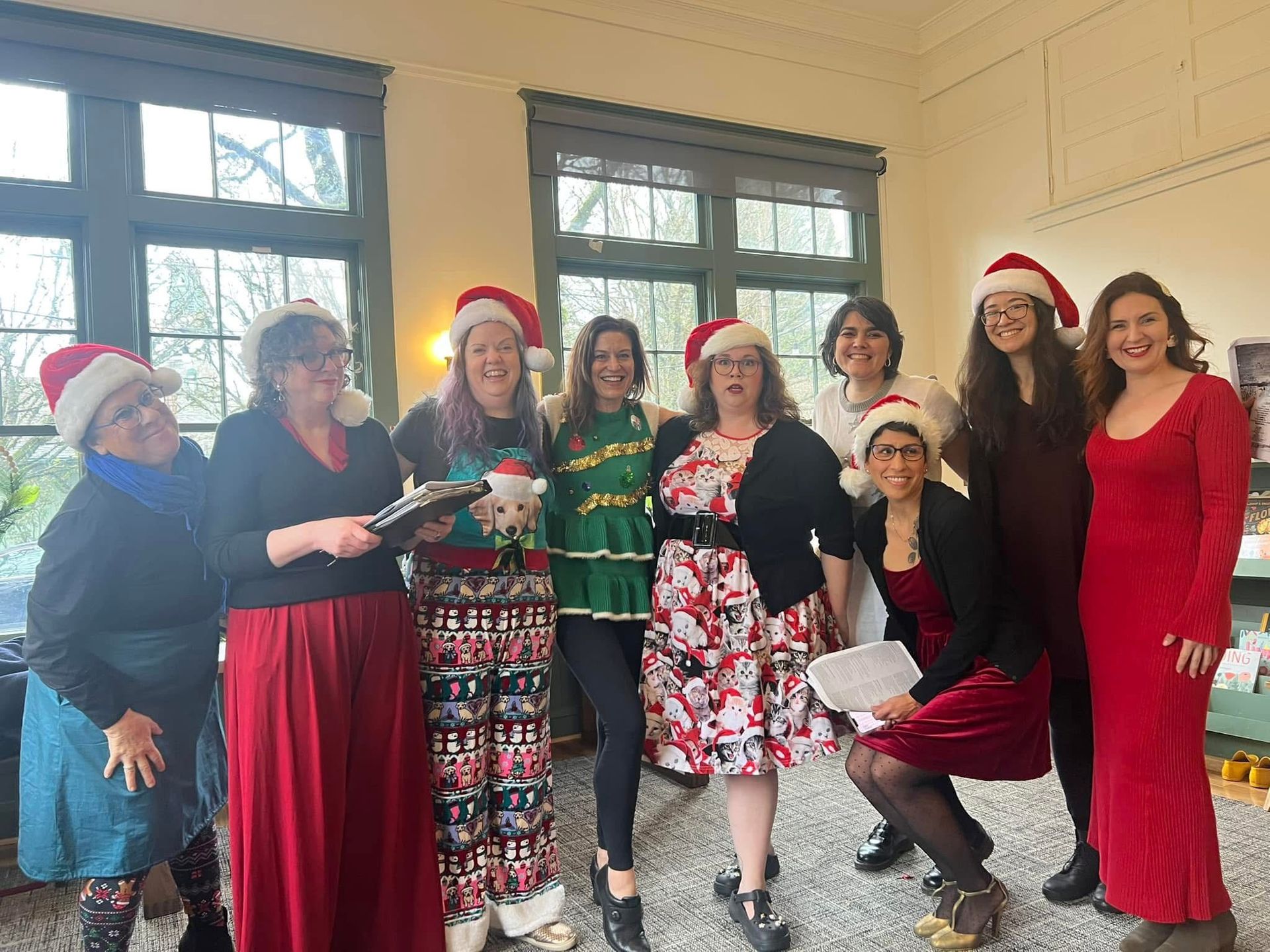 Neighborhood Caroling/potluck/white elephant.