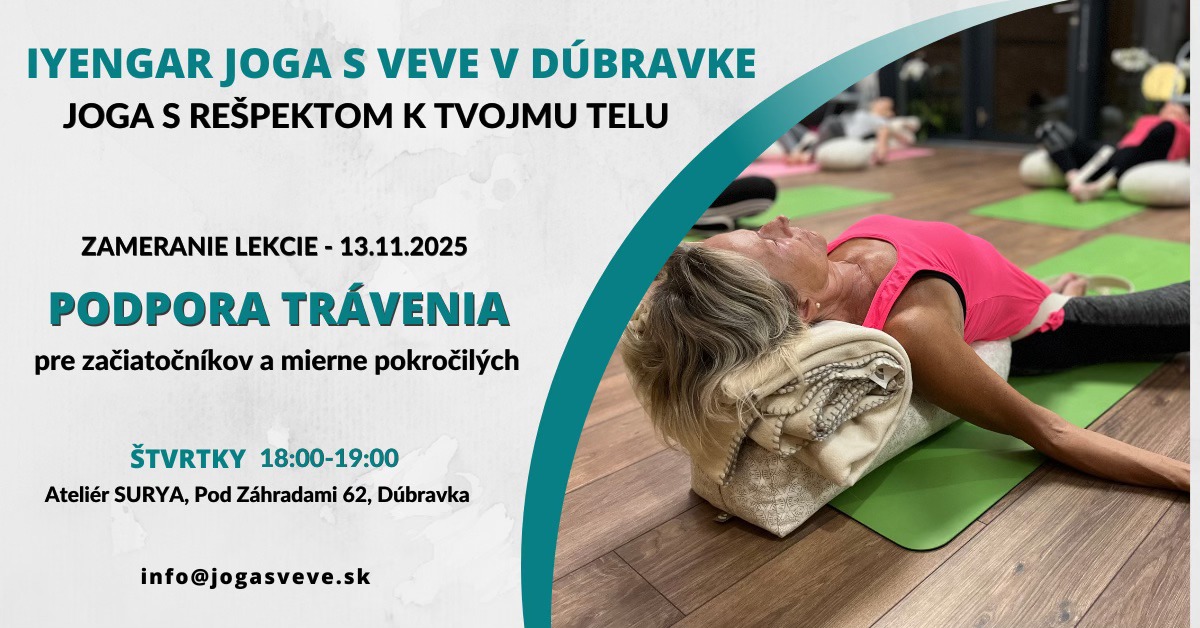 Joga pre podporu TRÁVENIA pre začiatočníkov a mierne pokročilých