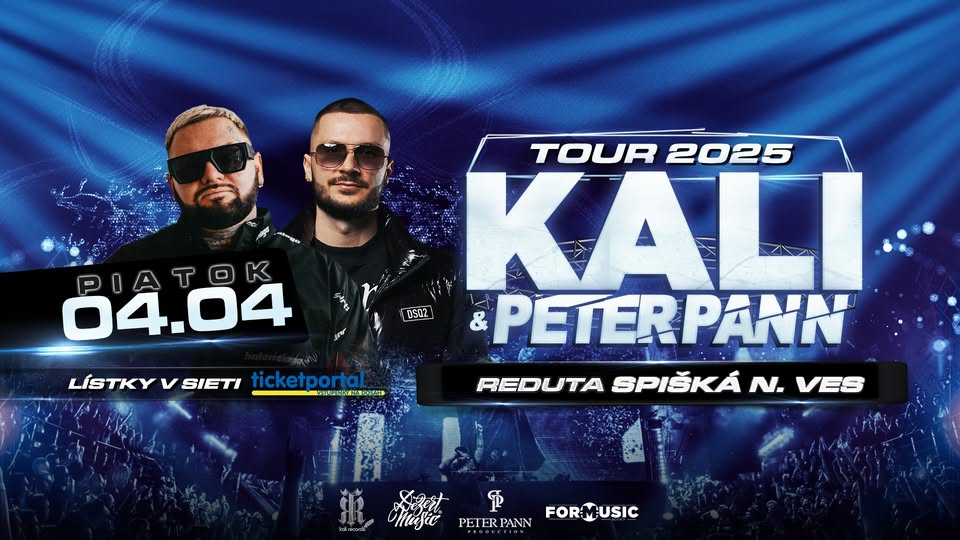 KALI A PETER PANN TOUR 2025 - REDUTA Spišská Nová Ves