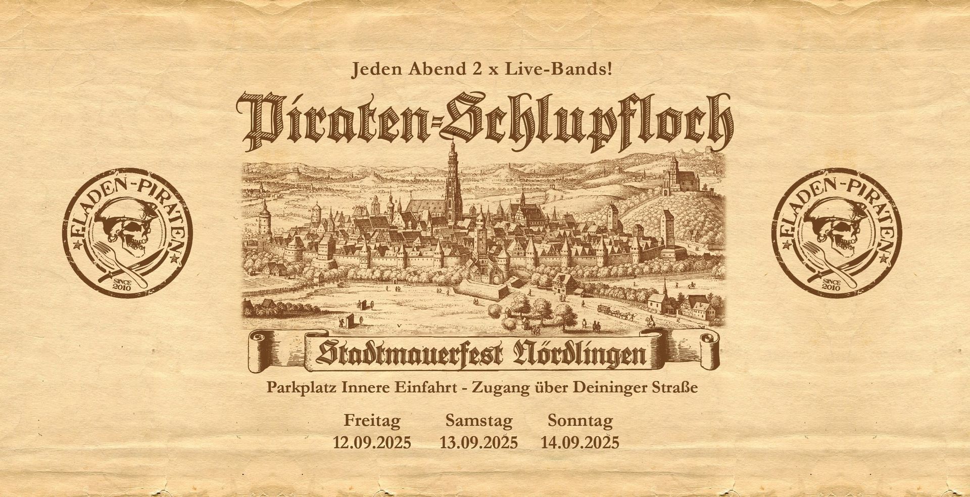 Stadtmauerfest Nördlingen 2025 - Fladen Piraten