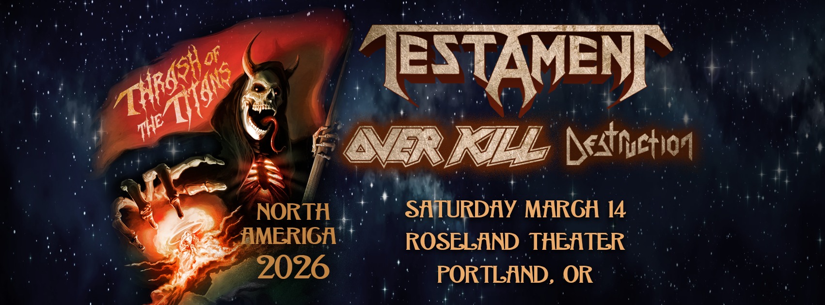 Testament - Thrash of The Titans @ Roseland Theater - Portland, OR