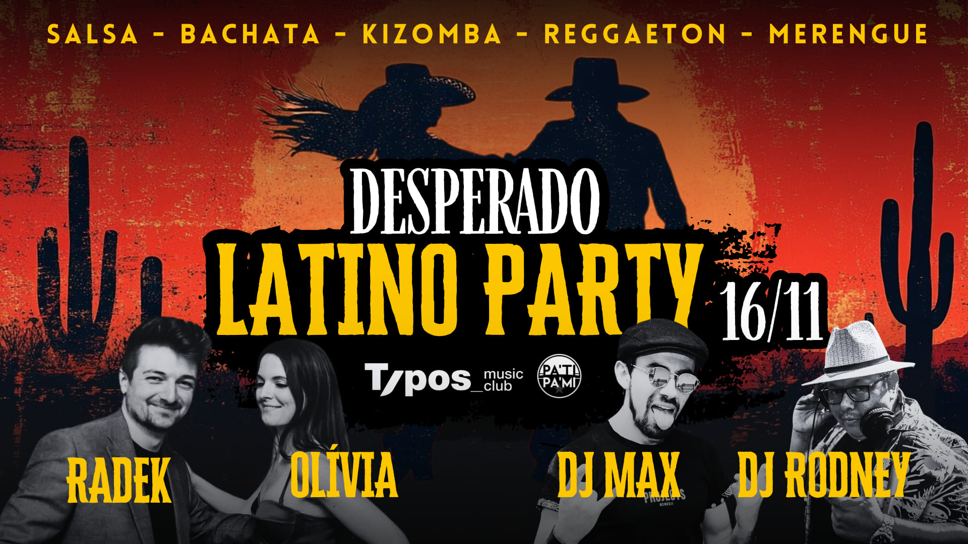 Desperado Latino Party - Typos - PaTi PaMi