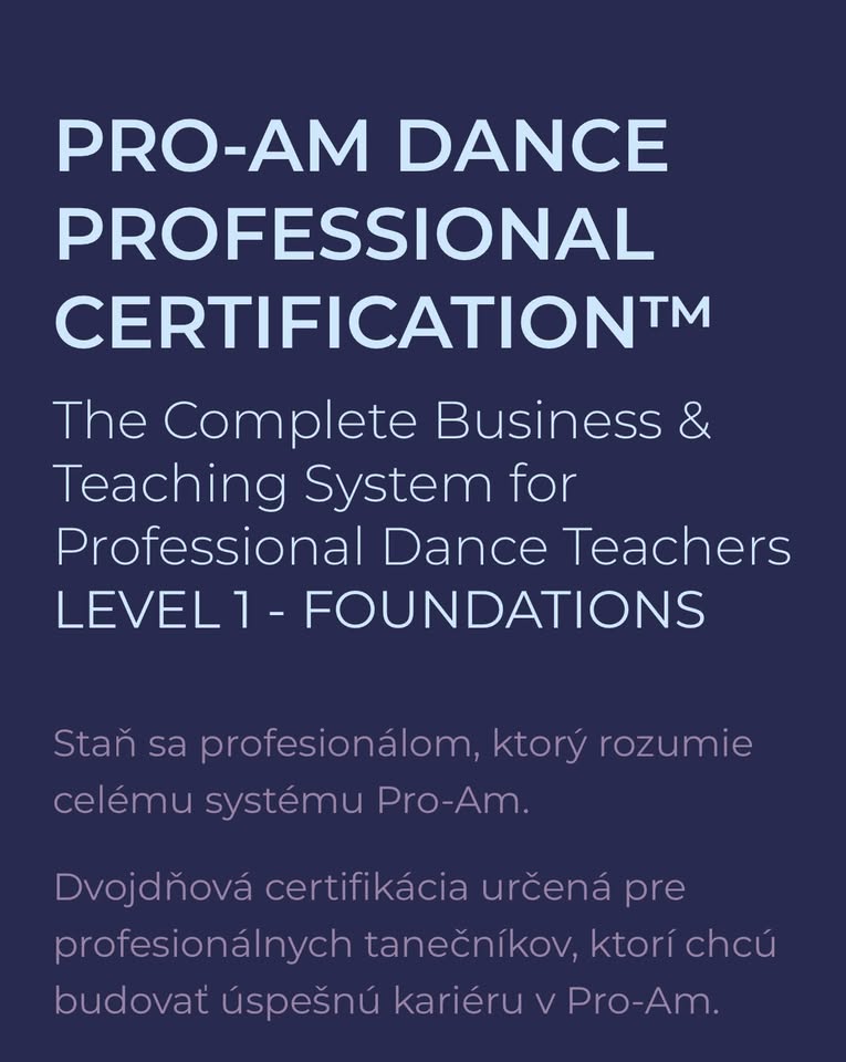 Pro-Am Dance Professional Certification