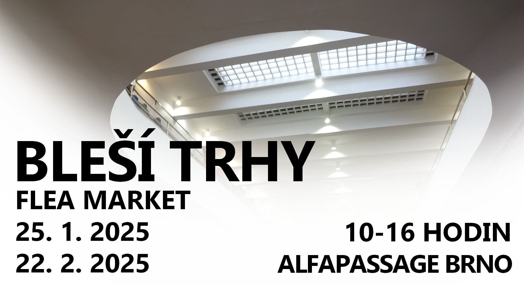 Bleší trh - flea market  ALFAPASSAGE Brno