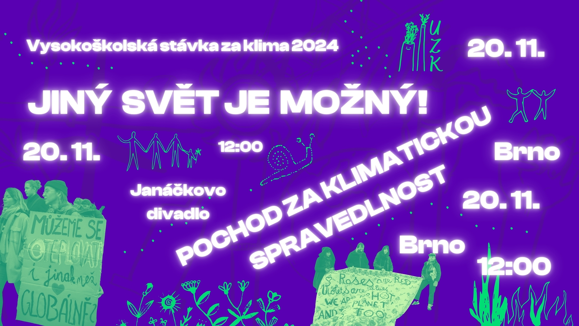 Jiný svět je možný!॥ Pochod za klimatickou spravedlnost