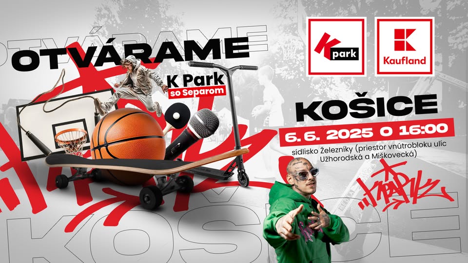 Otvorenie areálu K Park Košice – Juh 🤜so Separom🤛