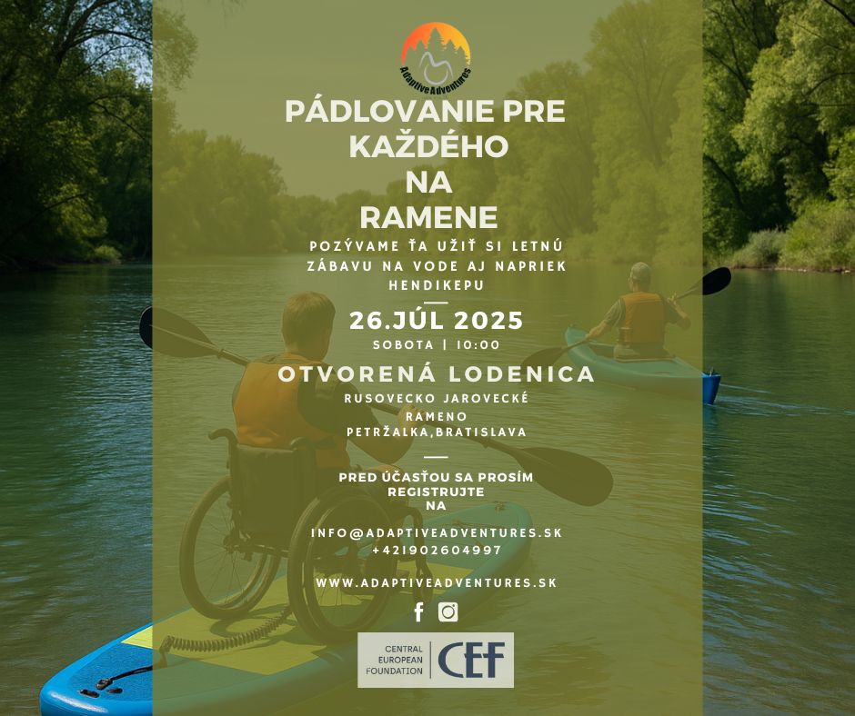 Pádlovanie pre každého na ramene