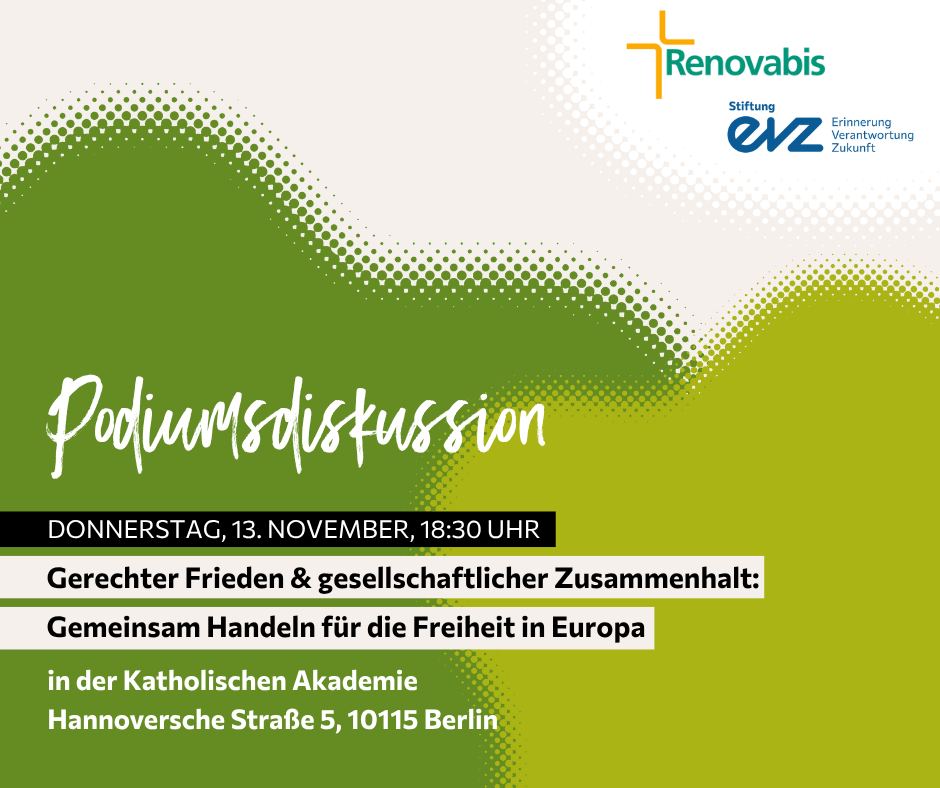 Gerechter Frieden und gesellschaftlicher Zusammenhalt: Gemeinsam handeln für die Freiheit in Europa