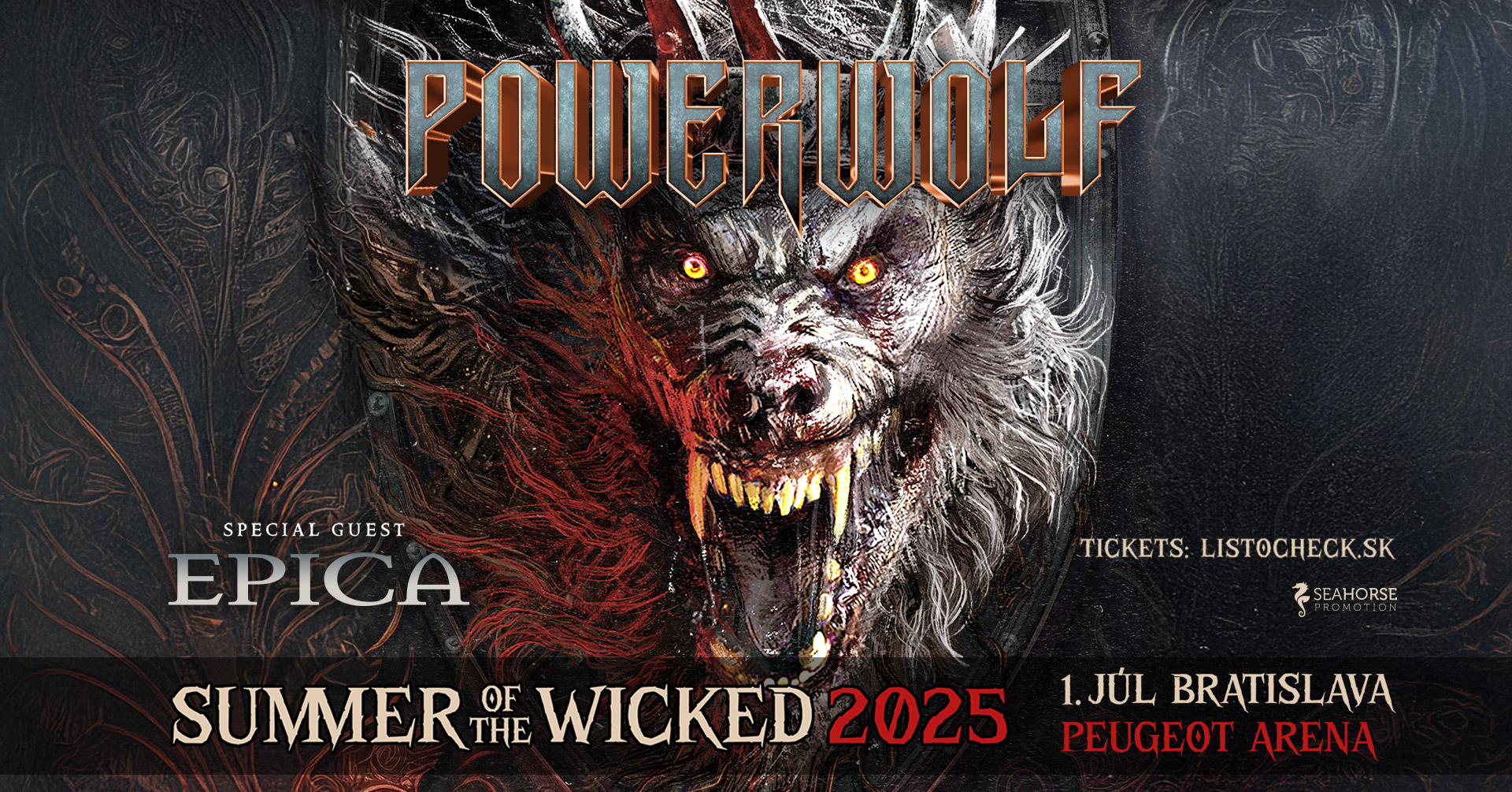 Powerwolf + Epica • Bratislava ZRUŠENÉ / CANCELLED
