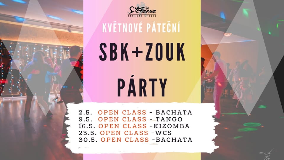Pravidelná páteční latino párty ve Stolárně SBK + ZOUK