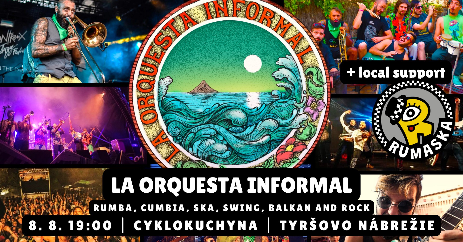 MKP with LA ORQUESTA INFORMAL - RUMBA, CUMBIA, SKA, SWING, BALKAN and ROCK / Local Support RUMASKA