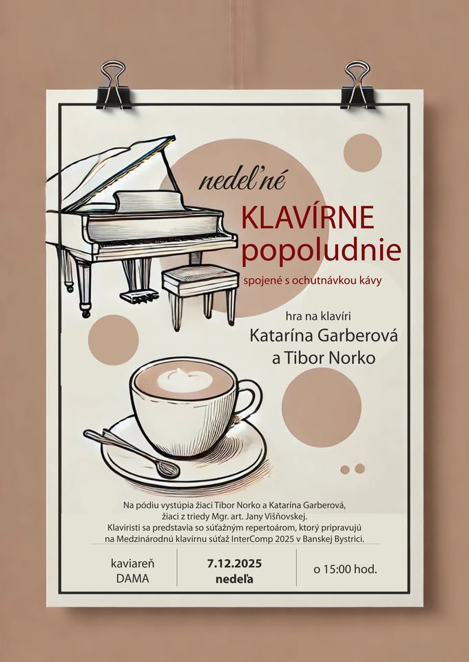 Nedeľné popoludnie s klavírom