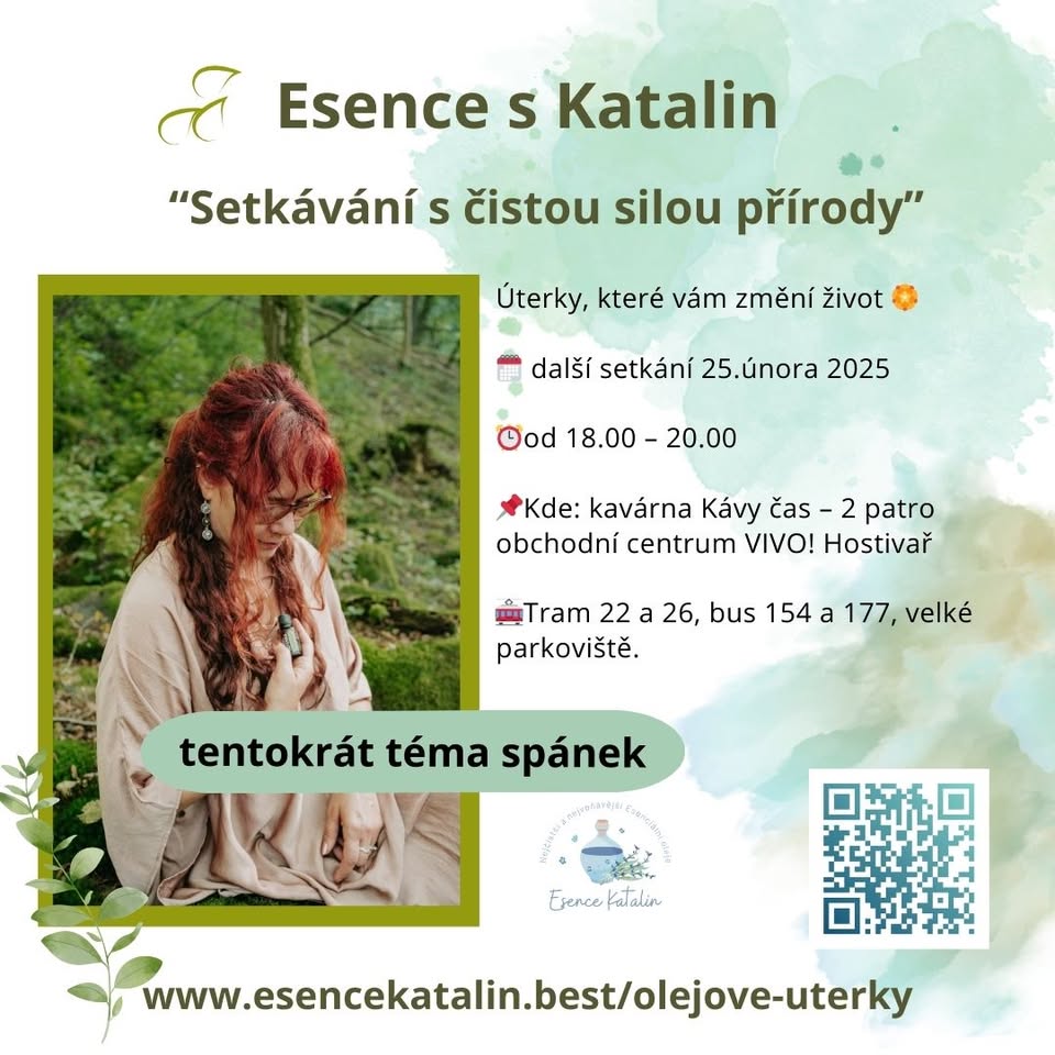 🌿 OLEJOVÉ ÚTERKY V HOSTIVAŘI 🌿- Esence s Katalin