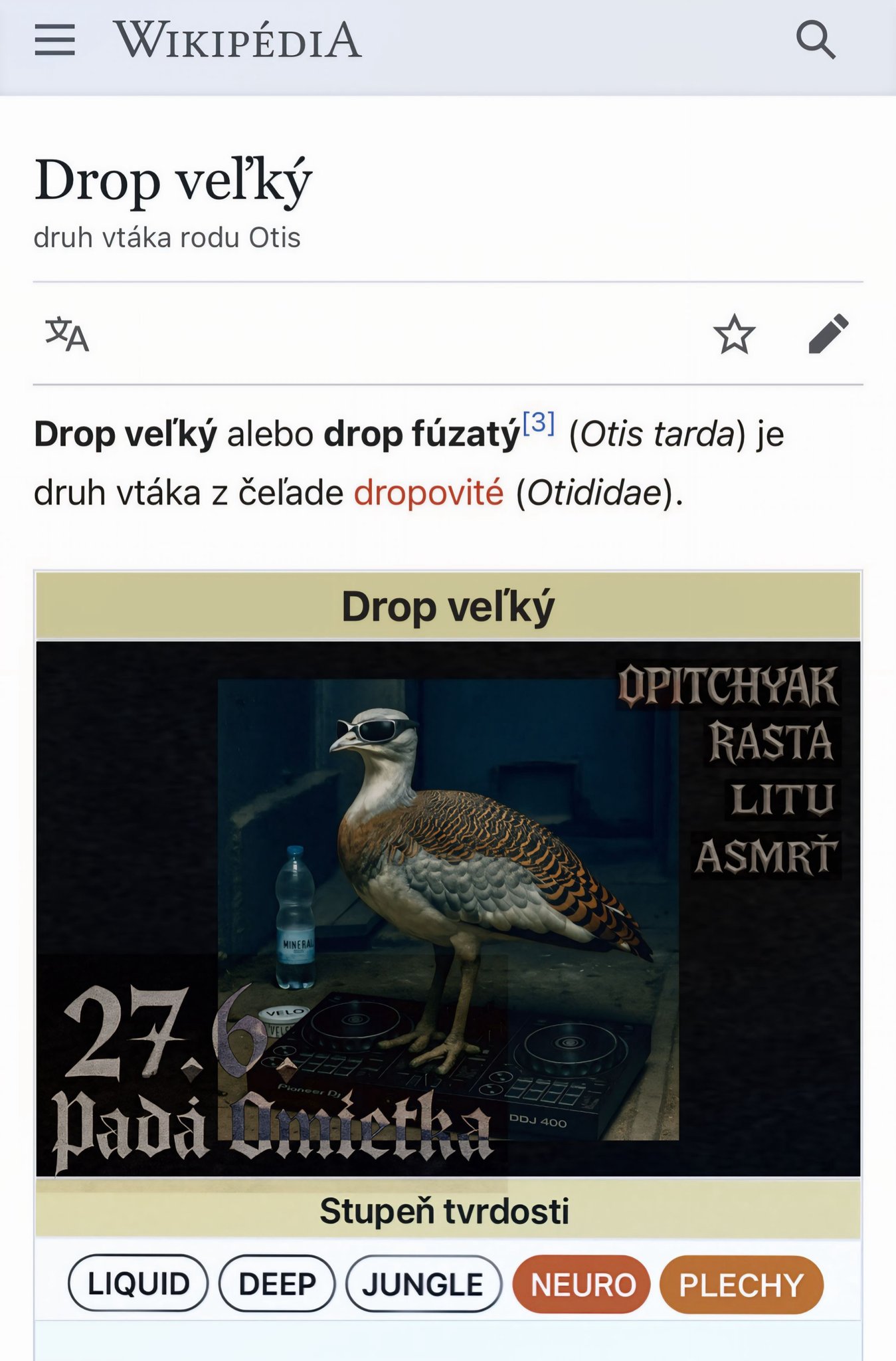 Drop Veľký 27/06/25 klub Padá Omietka - DNB Neuro-Bizár sesh