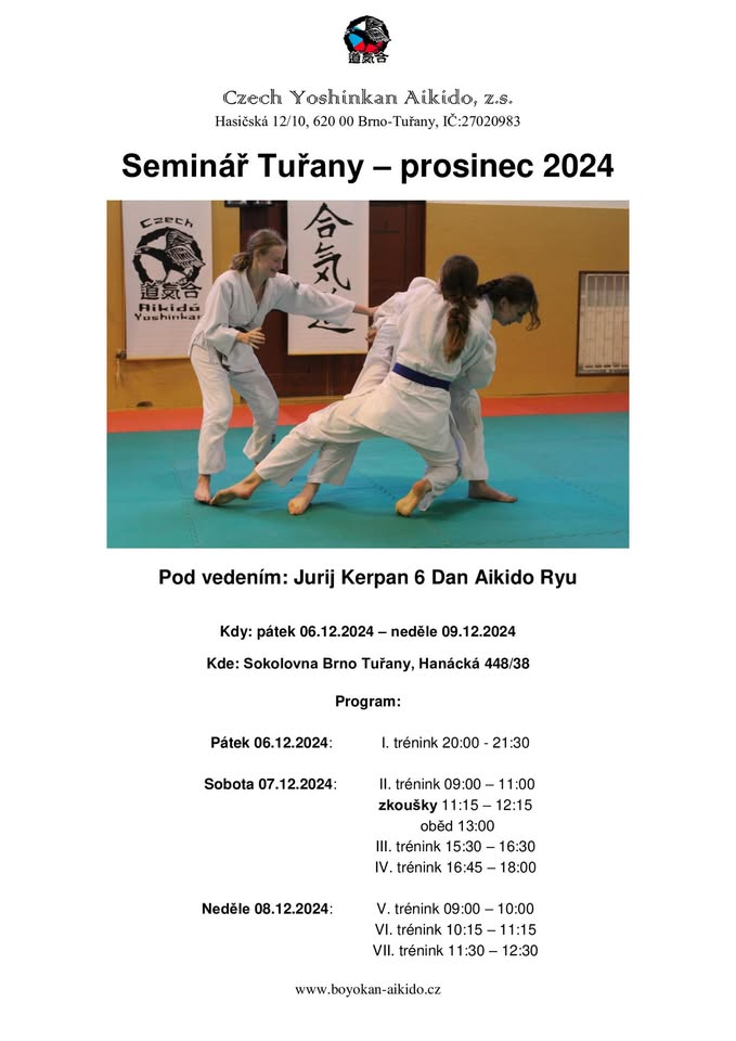 Seminář Aikido Ryu Prosinec 2024