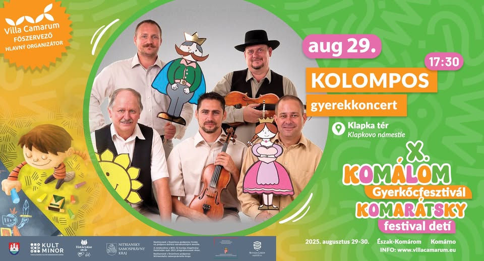 X. Komálom Gyerkőcfesztivál – KOLOMPOS koncert