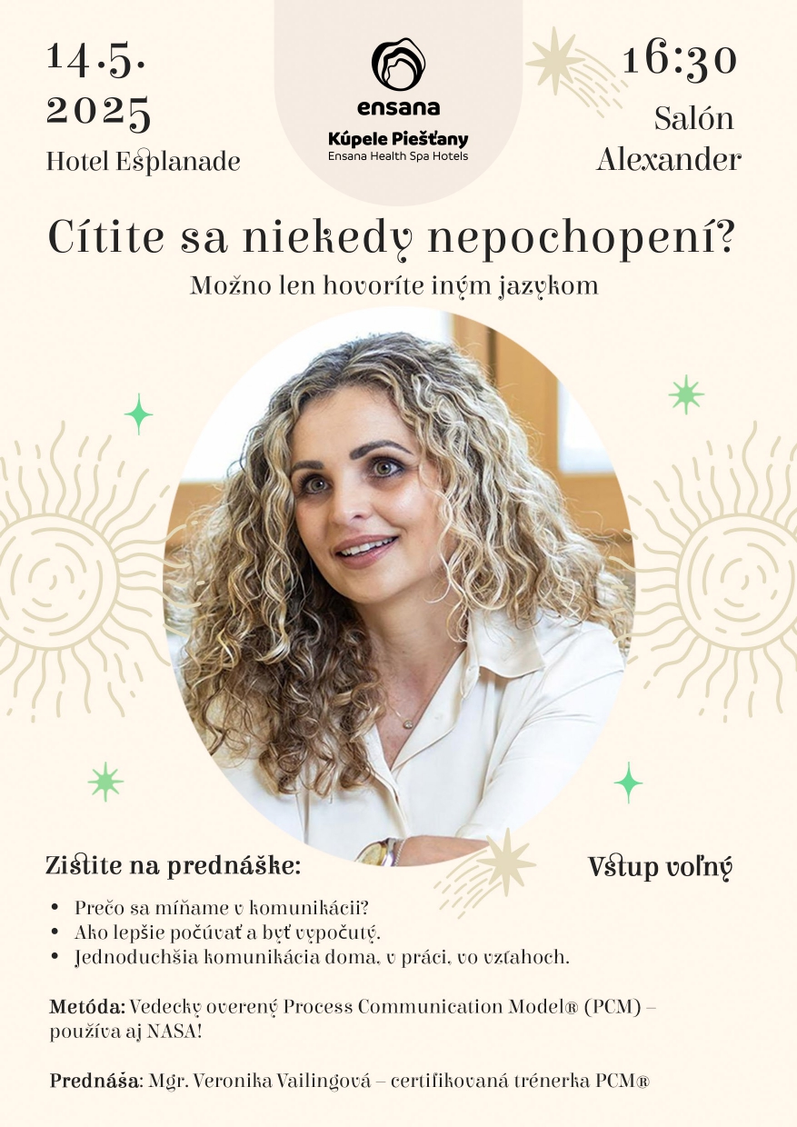 Prednáška certifikovanej trénerky PCM