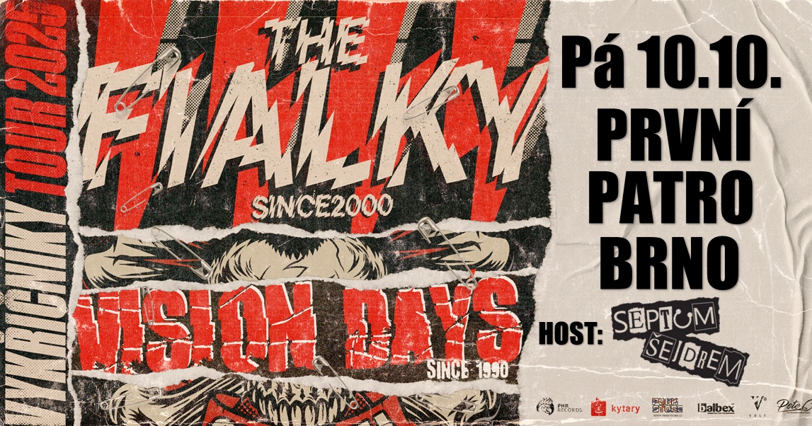 Exclamation marks Tour 2025: The Fialky, Vision Days, Septum Šejdr - First Floor, Brno