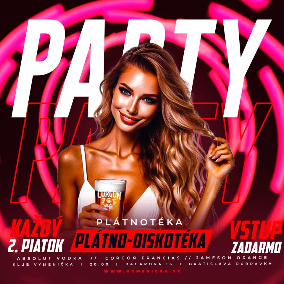 PLÁTNO DISKOTÉKA VO VÝMENIČKE!