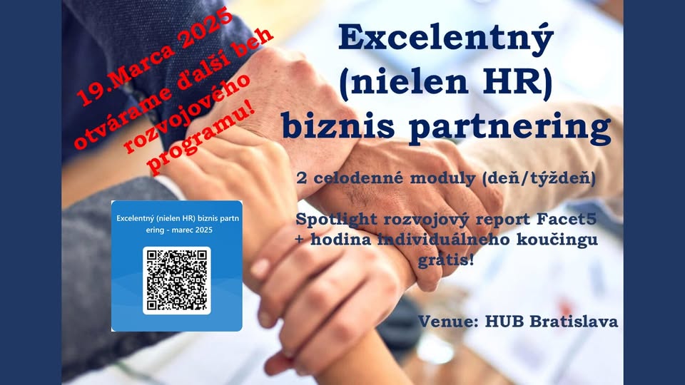 Excelentný (nielen HR) biznis partnering - rozvojový program