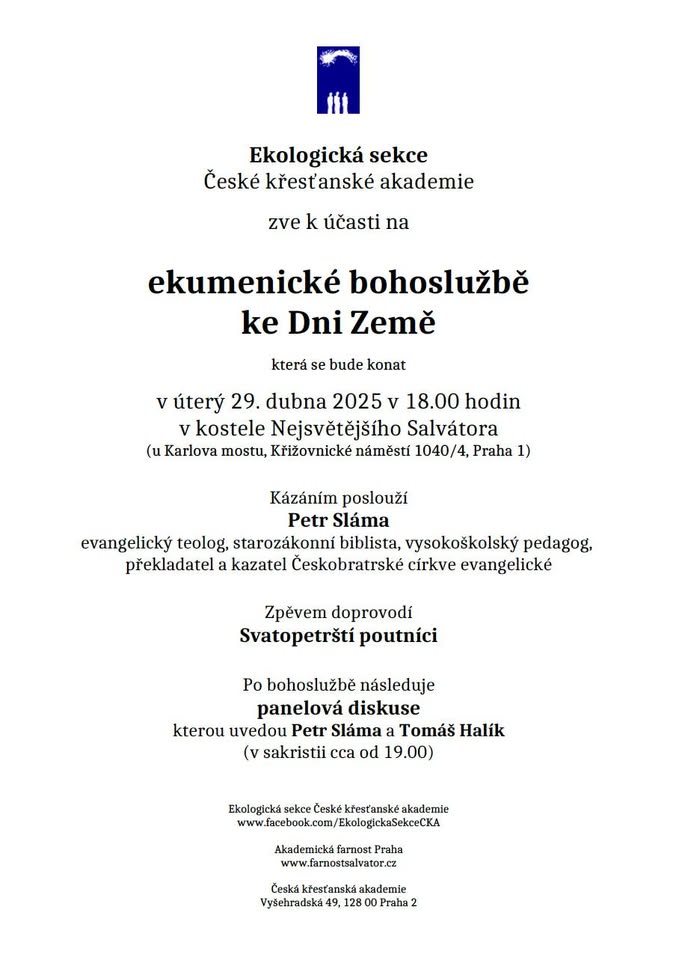 Ekumenická bohoslužba ke Dni Země