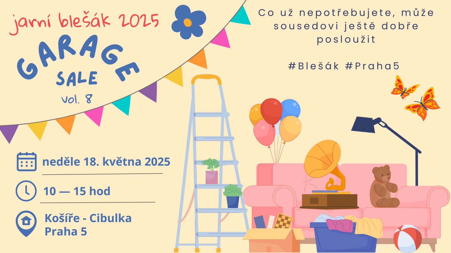 Garage Sale Košíře - jaro 2025