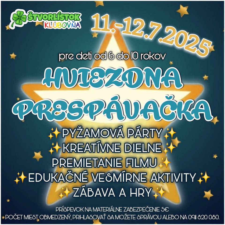 HVIEZDNA PRESPÁVAČKA