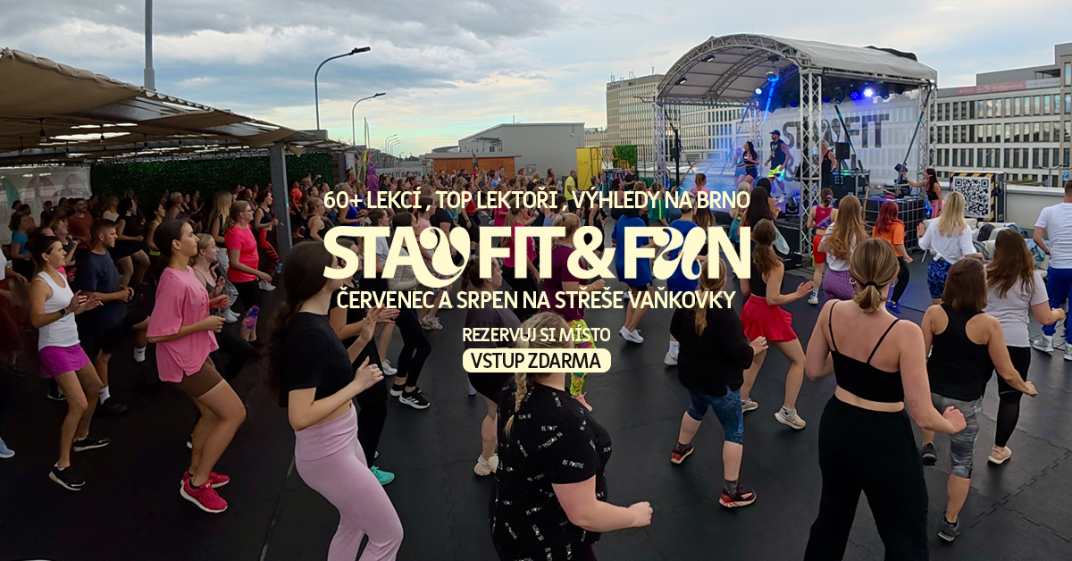 STAY FIT & FUN na střeše Vaňkovky – léto plné pohybu začíná v červenci!